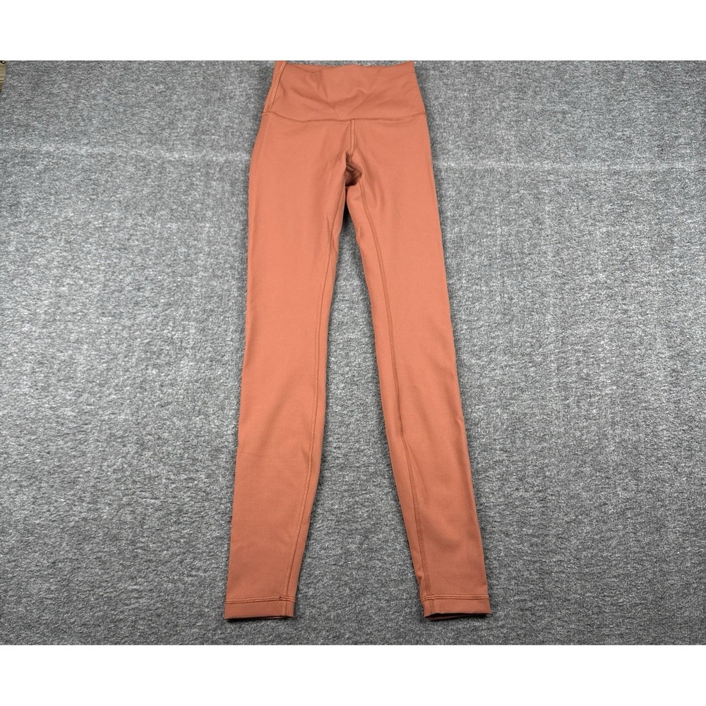 Lululemon Wunder Train High-Rise Tight Leggings Womens Size 2 Orange 28"